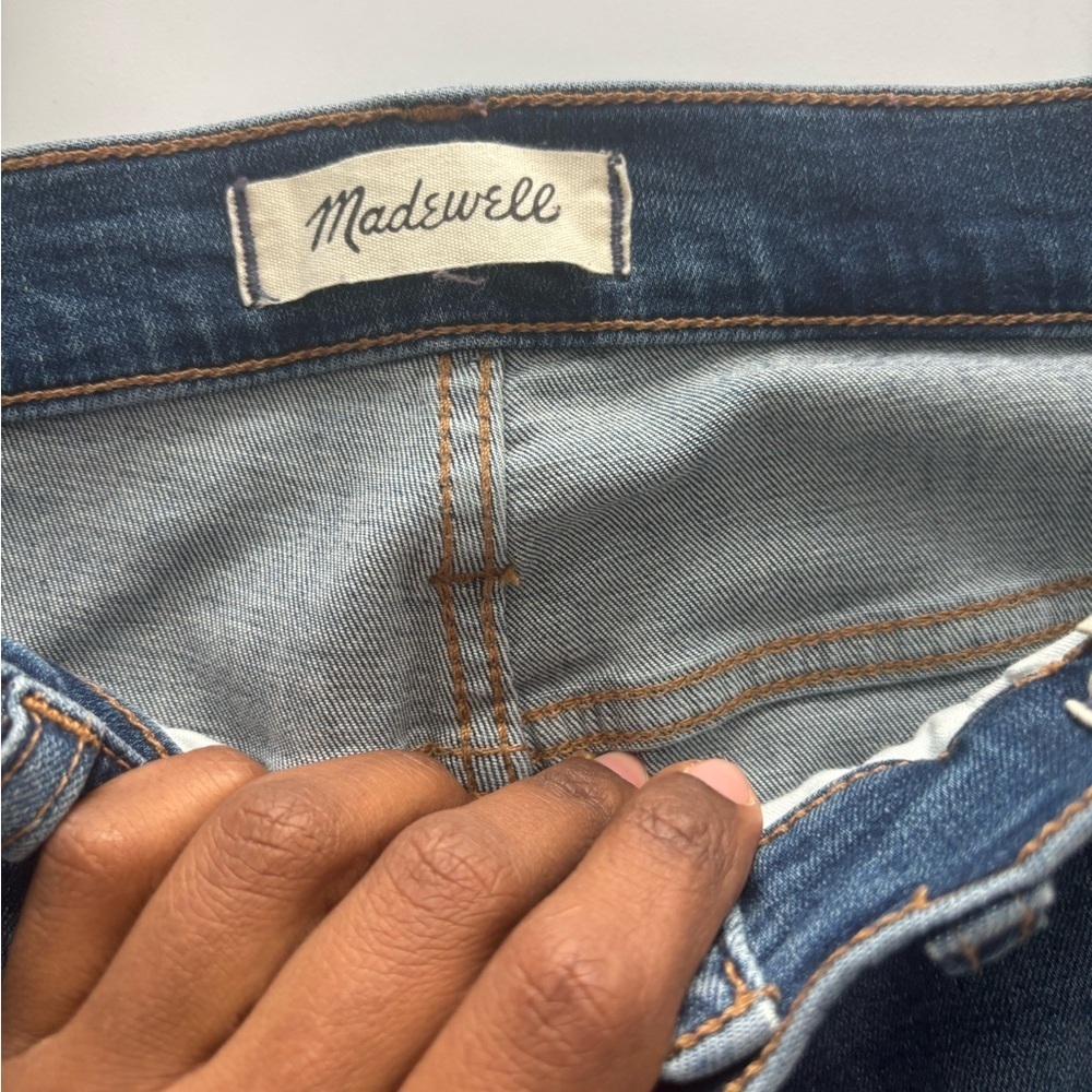 Madewell  Jeans Womens Size 30 High Rise Stovepipe Dearham Wash Blue Denim - Picture 6 of 7